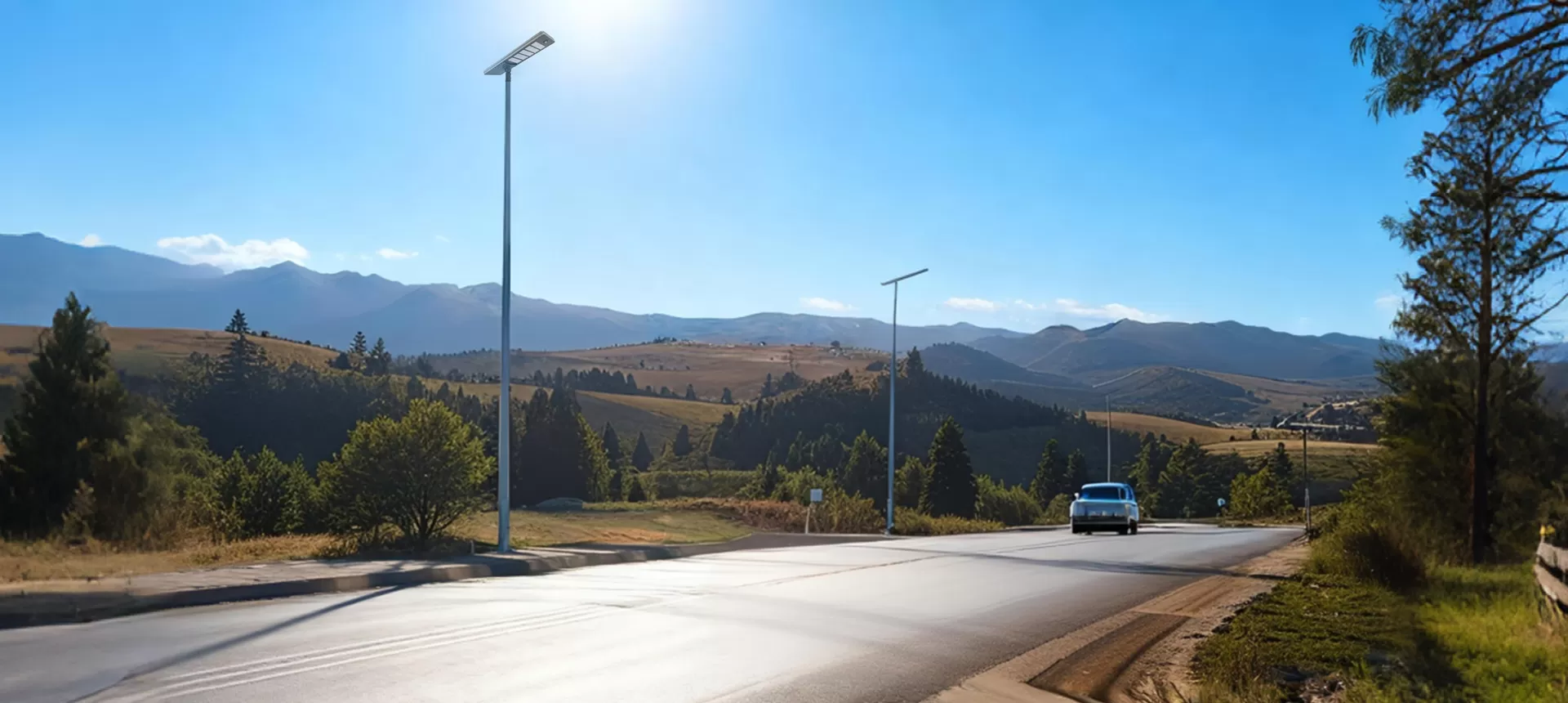 Réverbère solaire tout en un