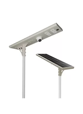 Réverbère solaire tout en un avec CCTV
