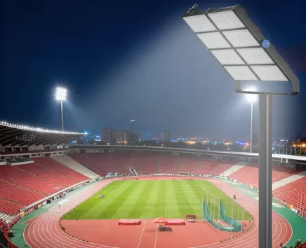 Éclairage complet du stade