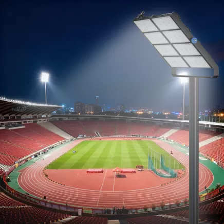 Éclairage complet du stade