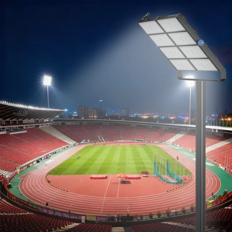 Éclairage complet du stade