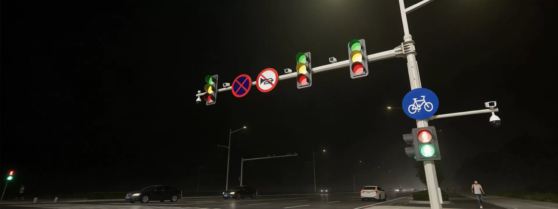 Comment maintenir les poteaux de réverbère avec des feux de signalisation?