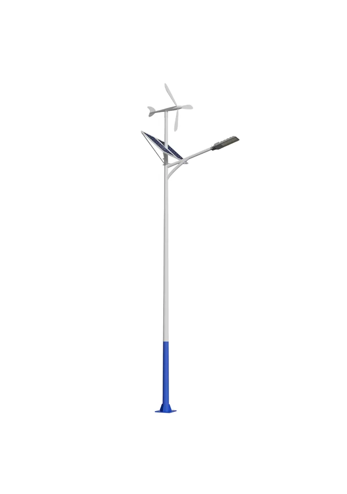 Réverbère solaire hybride