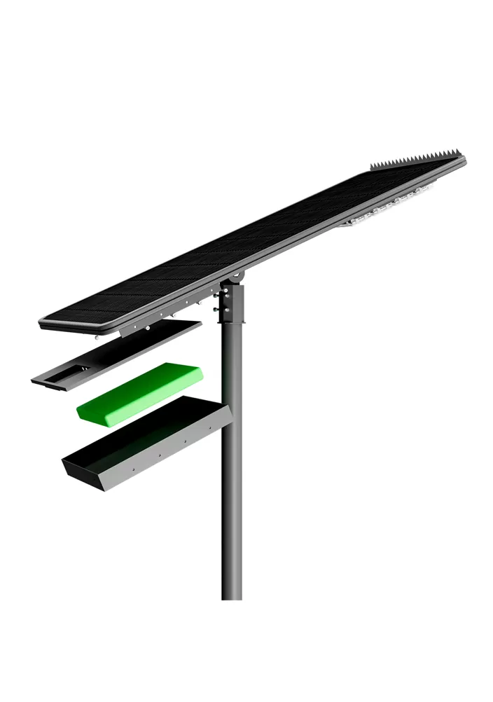 Nouveau réverbère solaire tout en un