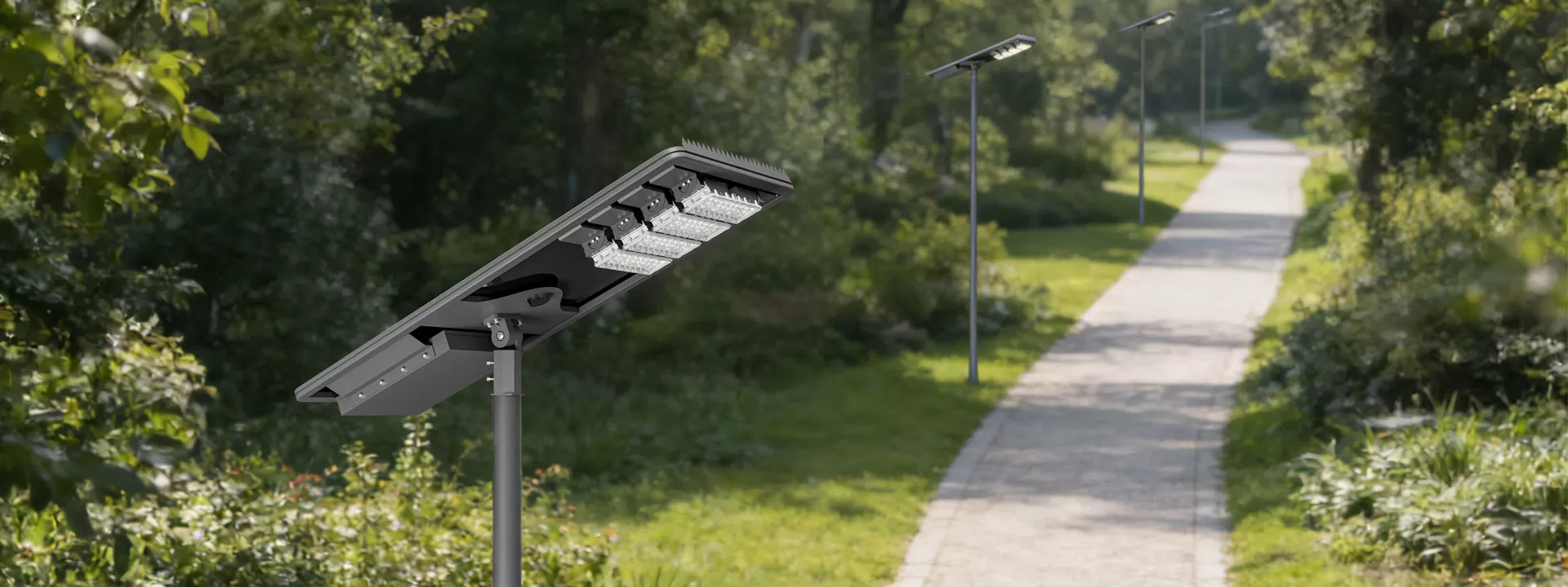 Application du produit du nouveau réverbère solaire tout-en-un