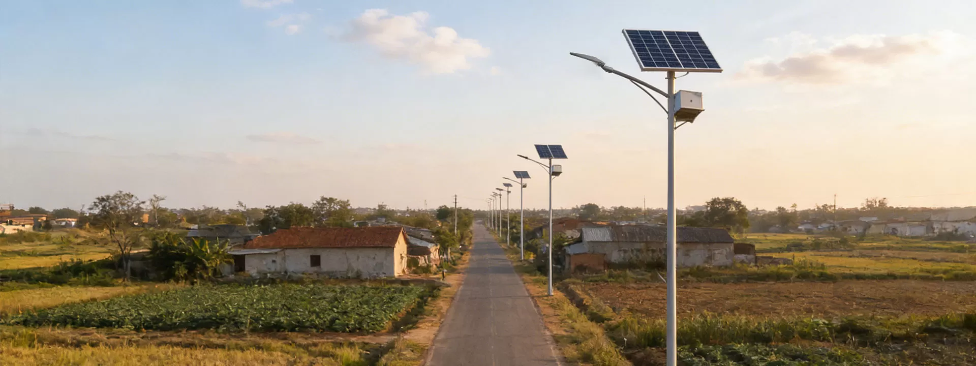Application du produit de réverbère solaire avec batterie de gel