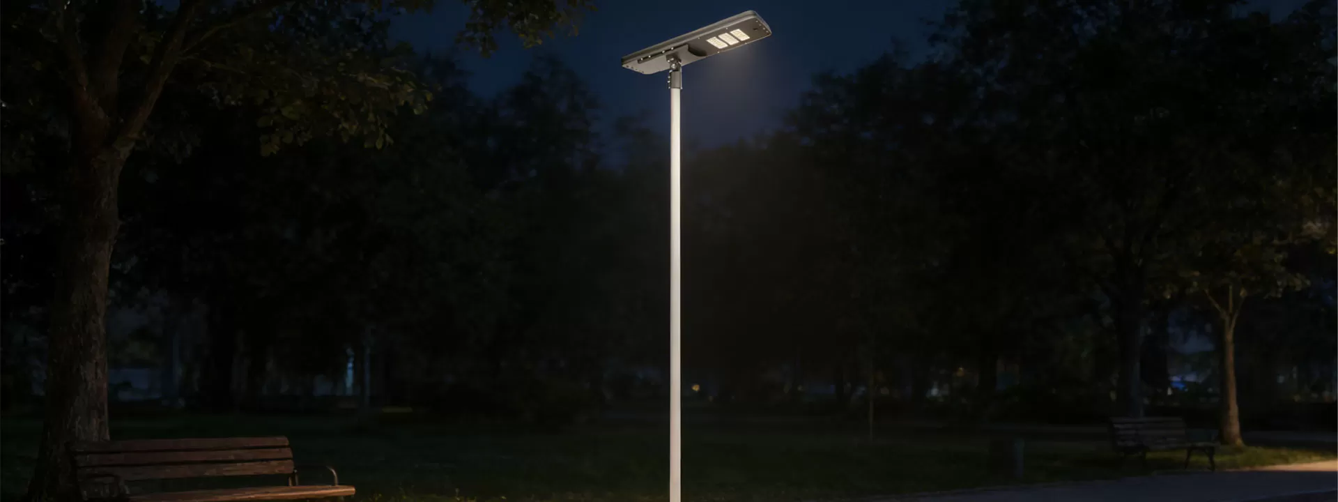 Applications du produit du réverbère solaire tout-en-un de contrôle intelligent