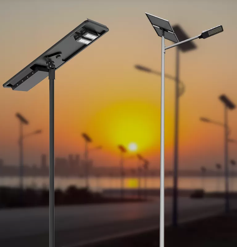 LED haute performance et lampadaires solaires