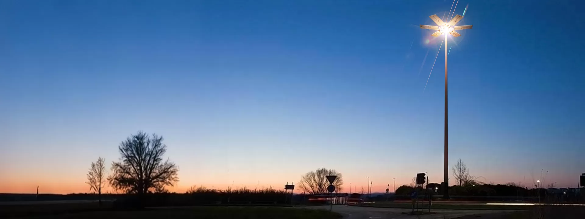 Où conviennent les mâts solaires élevés?