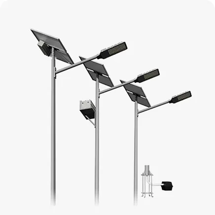 Réverbère solaire fendue