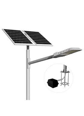 Réverbère solaire avec batterie Gel